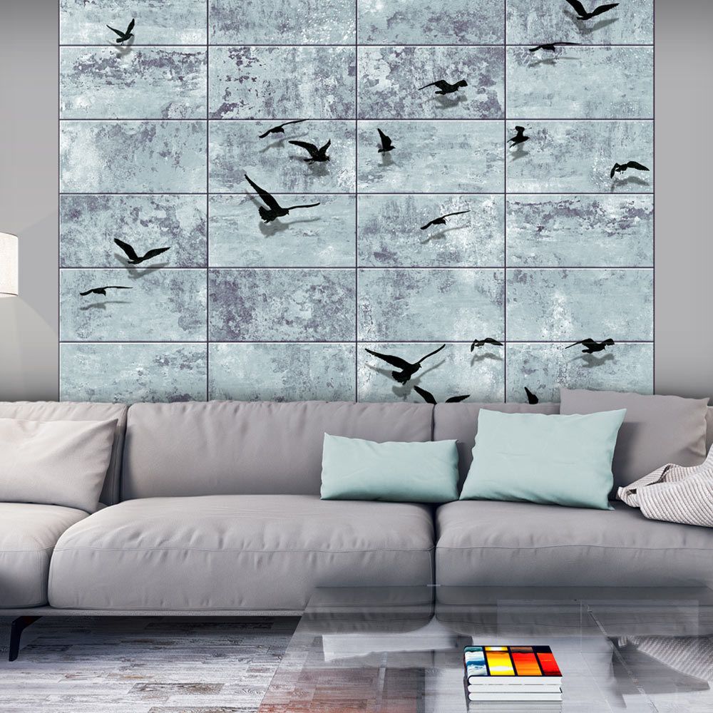 Bimago - Papier peint - Concrete Sky - Décoration, image, art | Deko Panels | 50x1000 cm | - Papier peint