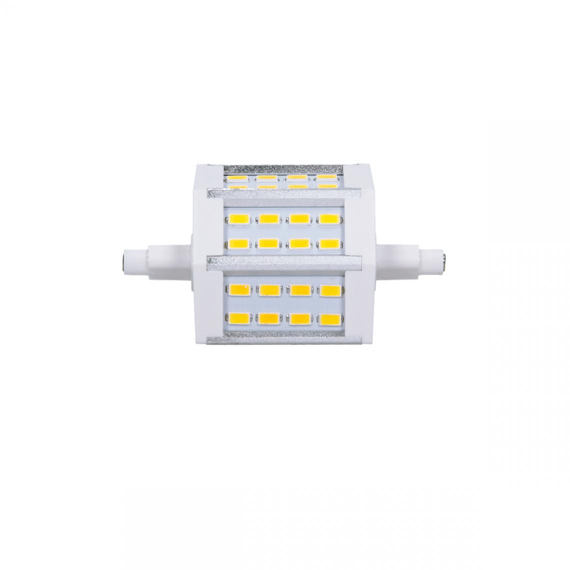 Ecd Germany - ECD Germany 5 x R7S Lampe LED 5W 78mm 360 lumens SMD5730 AC220-240V angle de 180 ° remplace ampoule halogène 35W réglable blanc neutre - Tubes et néons