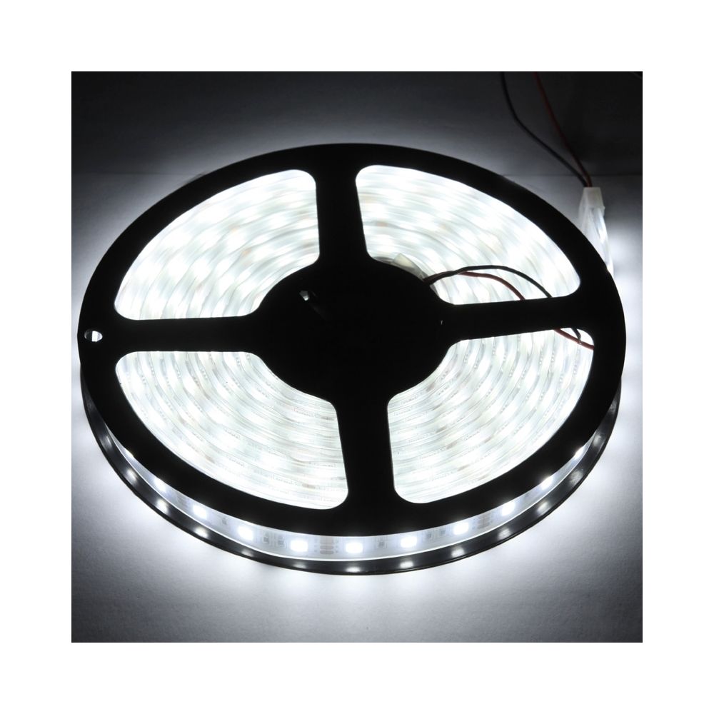 Wewoo - Ruban LED Waterproof Lumière blanche imperméable de corde de 5050 SMD de boîtier, 60 / M, longueur: 5M - Ruban LED