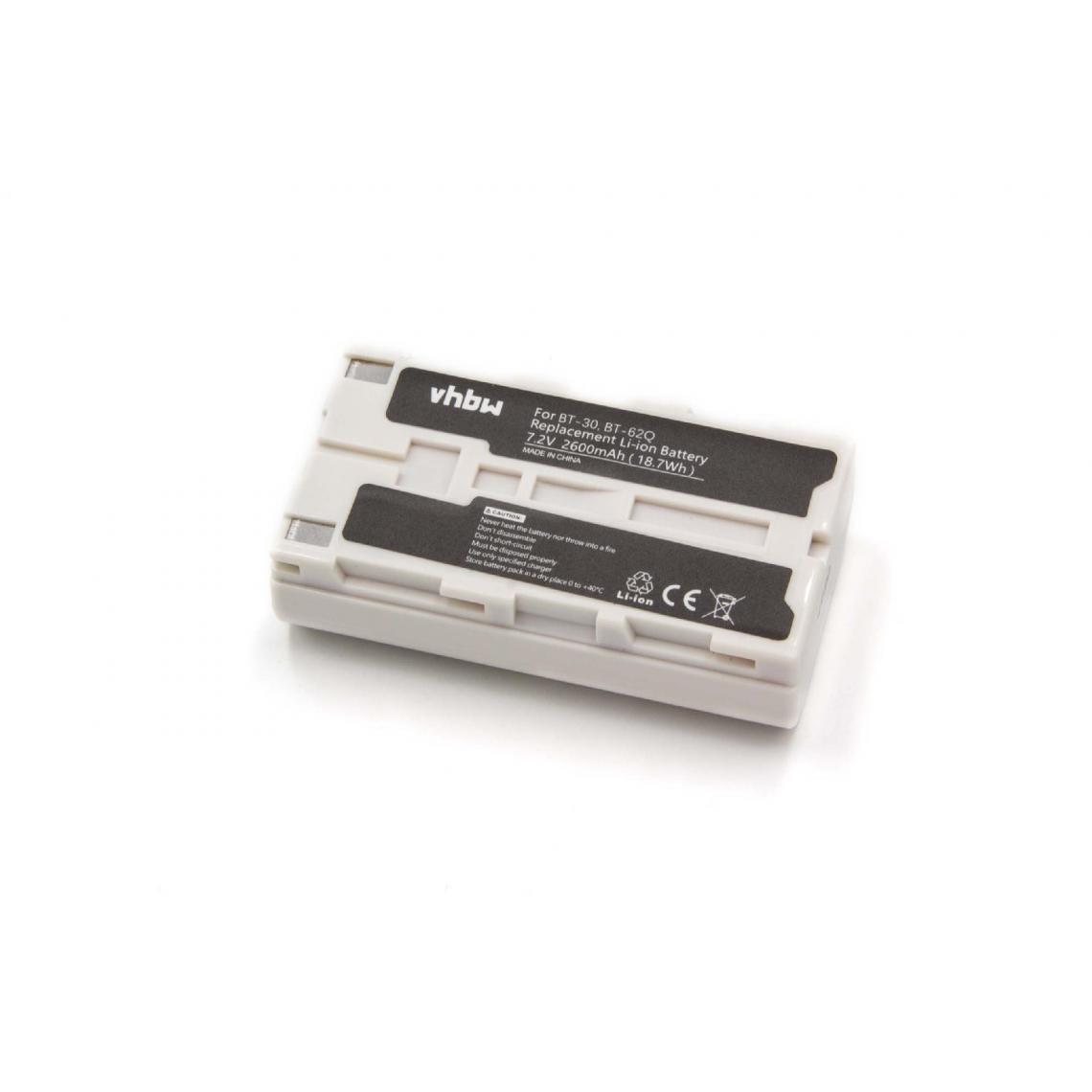 Vhbw - vhbw Batterie compatible avec Topcon Field Controller GRS-1, GTS-750, GTS-751, GTS-900, RC-3 outil de mesure (2600mAh, 7,4V, Li-ion) - Piles rechargeables