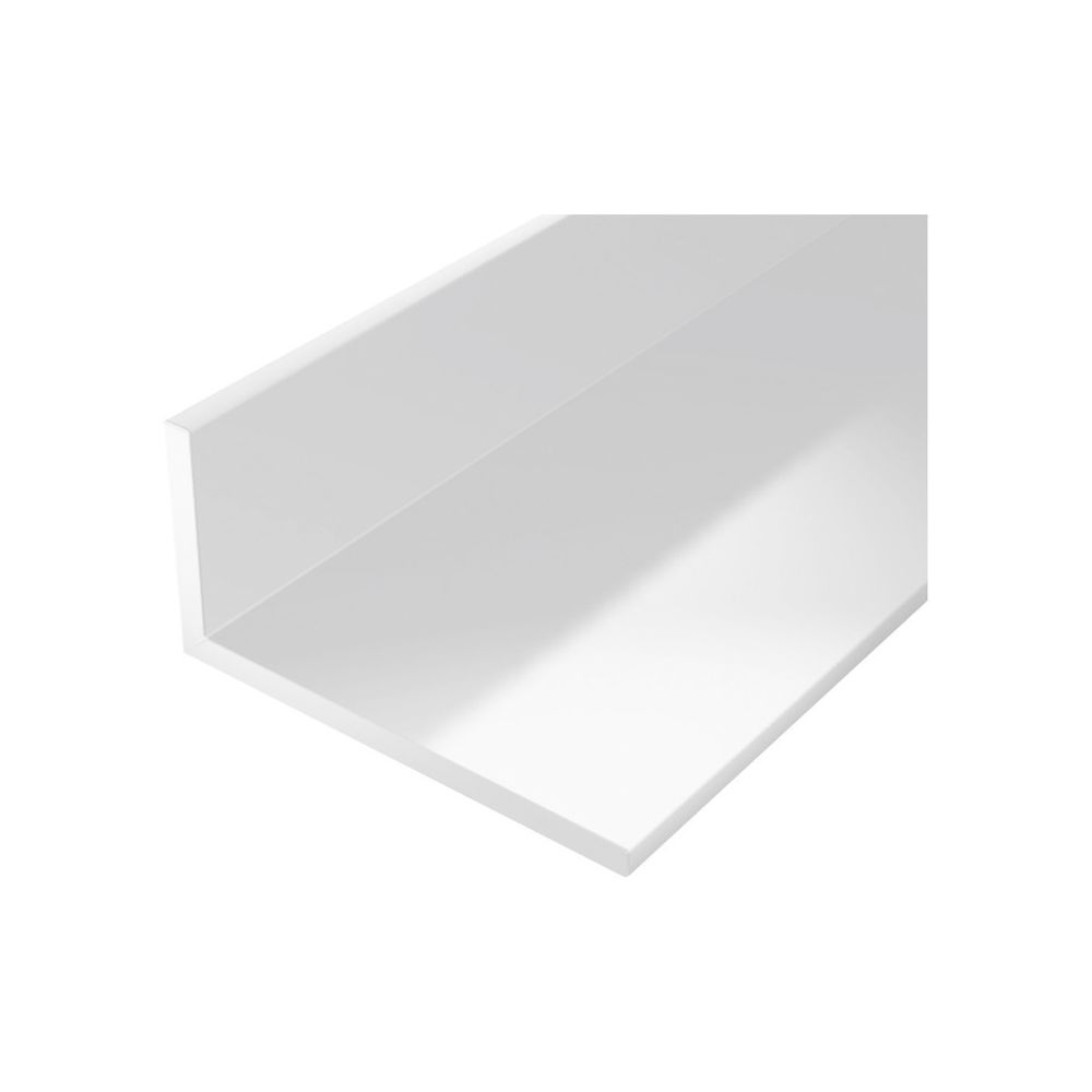 Gah Alberts - Profilé angle plastique 1000/20x10mm blanc - Profilé de finition pour carrelage