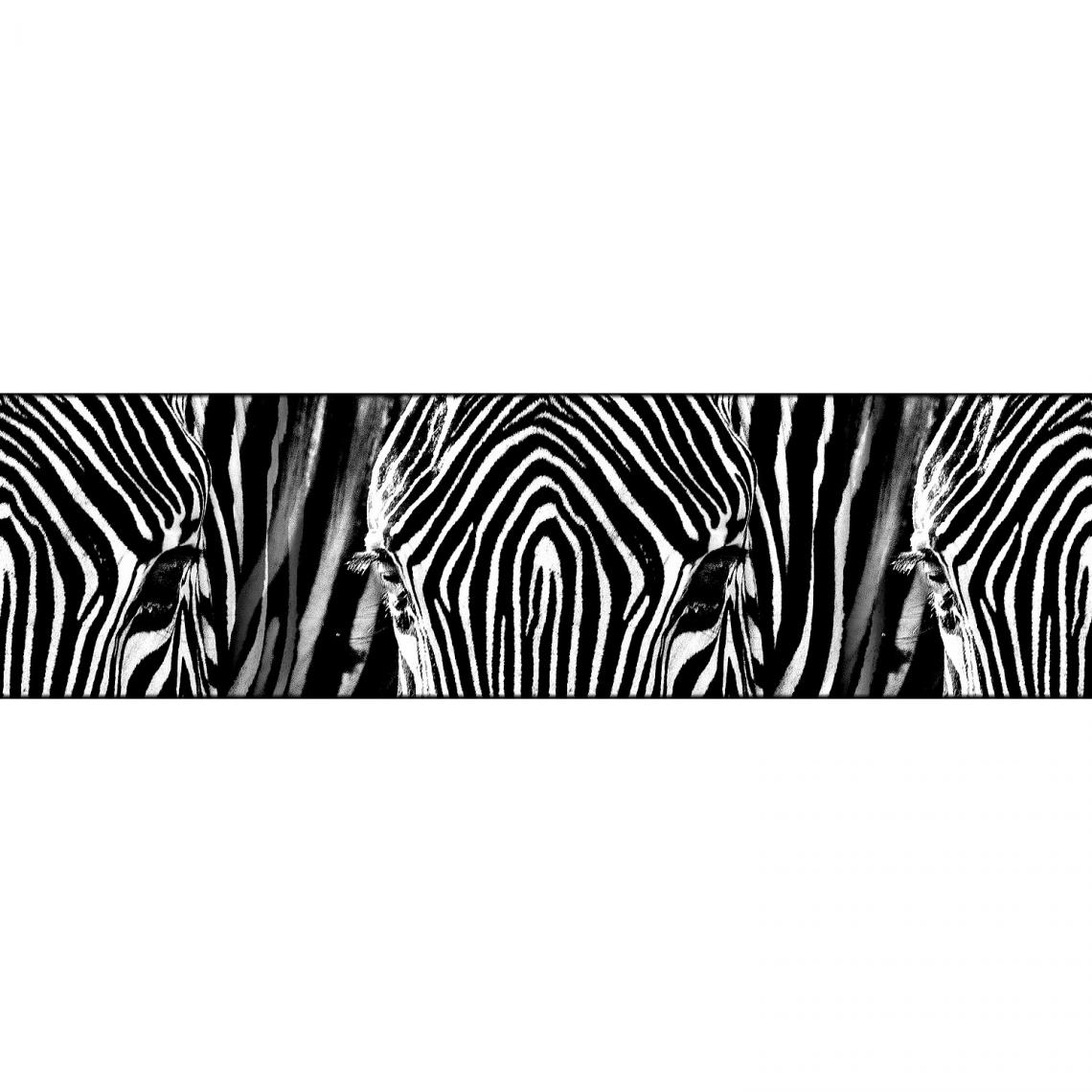 Ag Art - Frise auto-collante Zebra - 1 rouleau de 14 cm x 500 cm - Frise murale