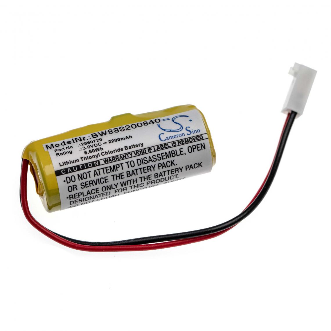 Vhbw - vhbw batterie compatible avec Alaris Medicalsystems 2860, 2863, 2865, 2866, III appareil de médecine comme pompe à perfusion (2200mAh, 3V, Li-SOCl2) - Piles spécifiques