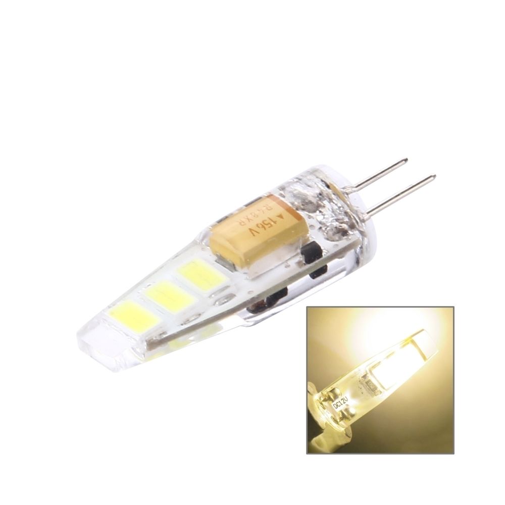 Wewoo - Ampoule G4 2W 100LM 6 LED SMD 5730 Silicone Maïs Ampoule, DC 12V Lumière Blanche - Ampoules LED