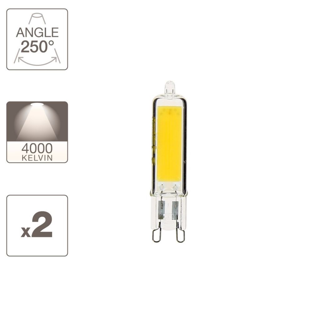 Xanlite - Pack de 2 ampoules RetroLED Caspule culot G9 - Ampoules LED
