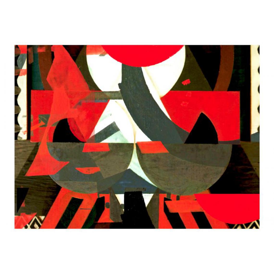 Artgeist - Papier peint - Composition artistique en rouge .Taille : 350x270 - Papier peint