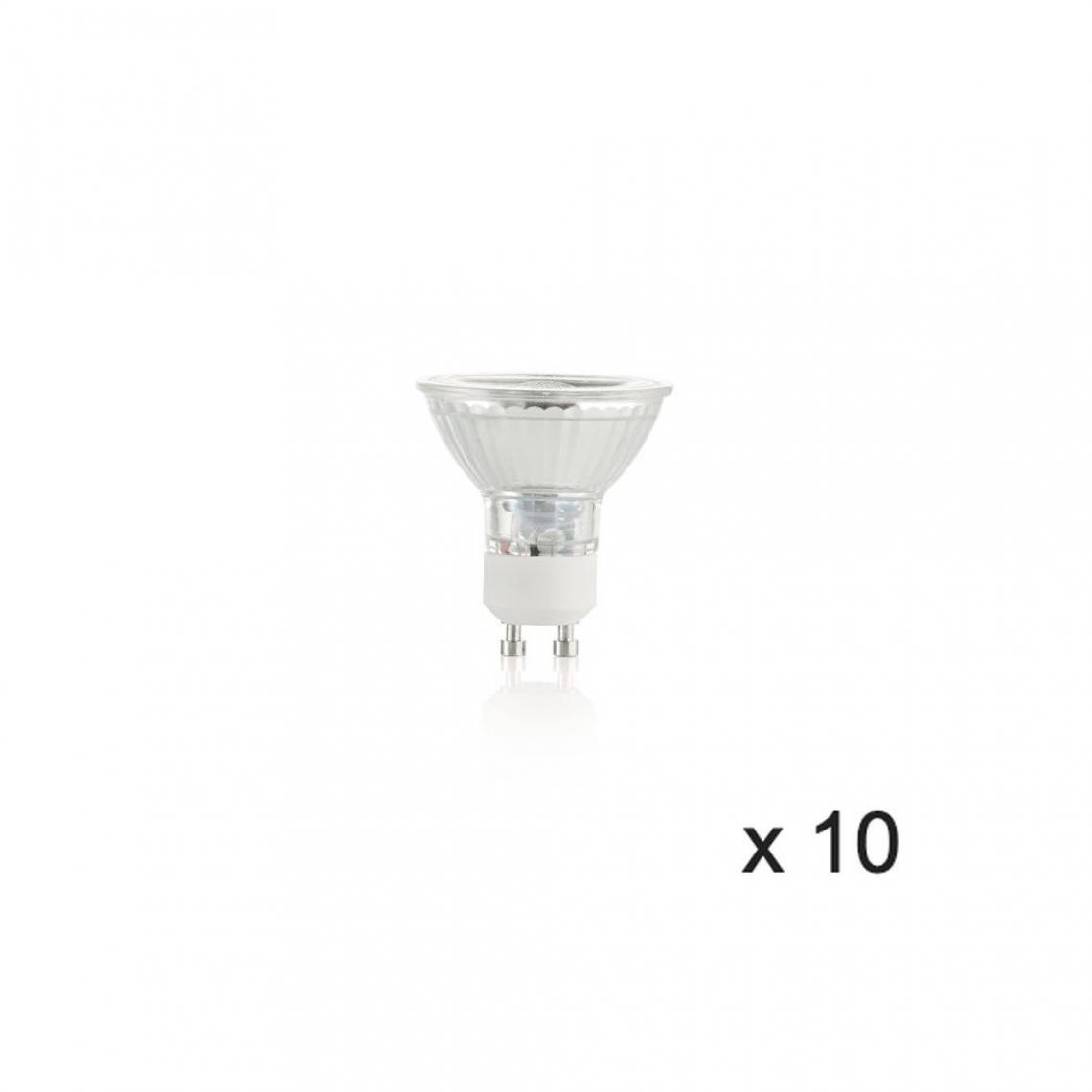Ideal Lux - Ampoule (x10) 5W GU10 Transparent D5 253497 - Ampoules LED