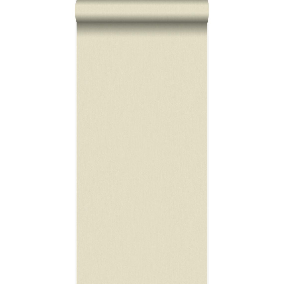 Origin - Origin papier peint lin beige chaud - 347011 - 53 cm x 10,05 m - Papier peint