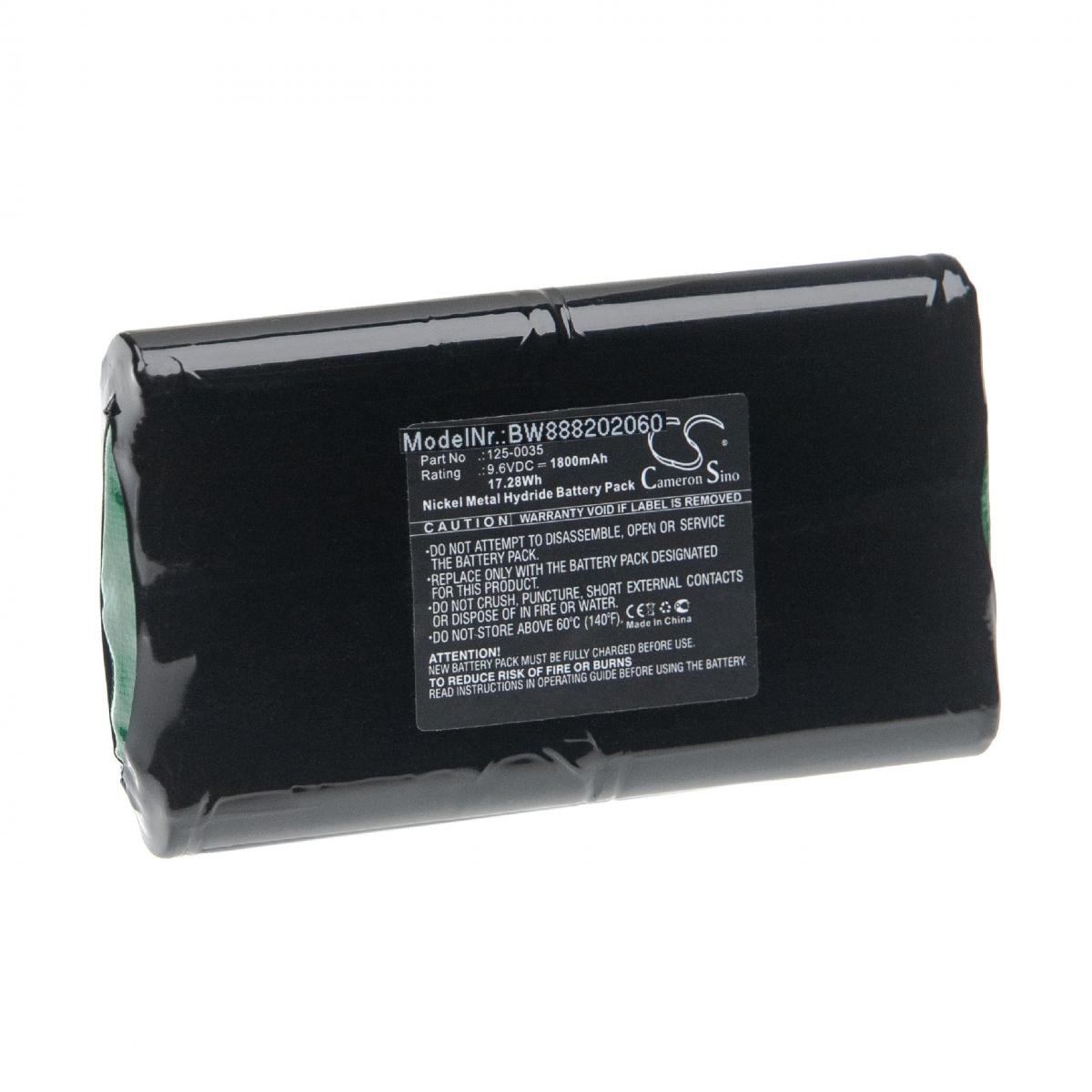 Vhbw - vhbw Batterie remplacement pour Franklin 125-0035 pour outil de mesure (1800mAh, 9,6V, NiMH) - Piles rechargeables