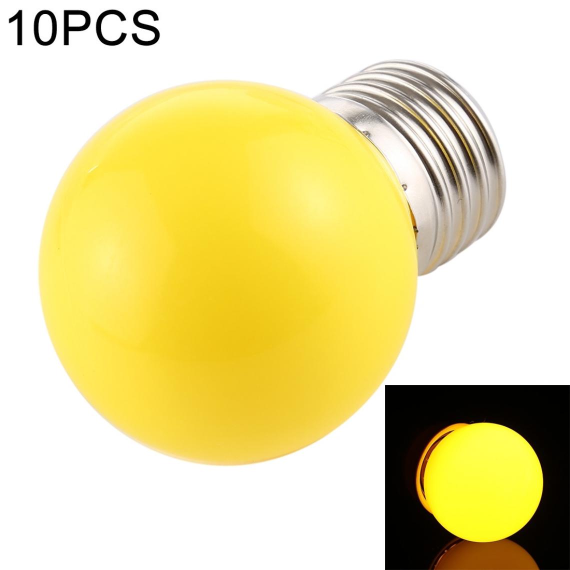 Wewoo - 10 PCS 2W E27 2835 SMD décoration de la maison ampoules LEDAC 110V lumière jaune - Ampoules LED