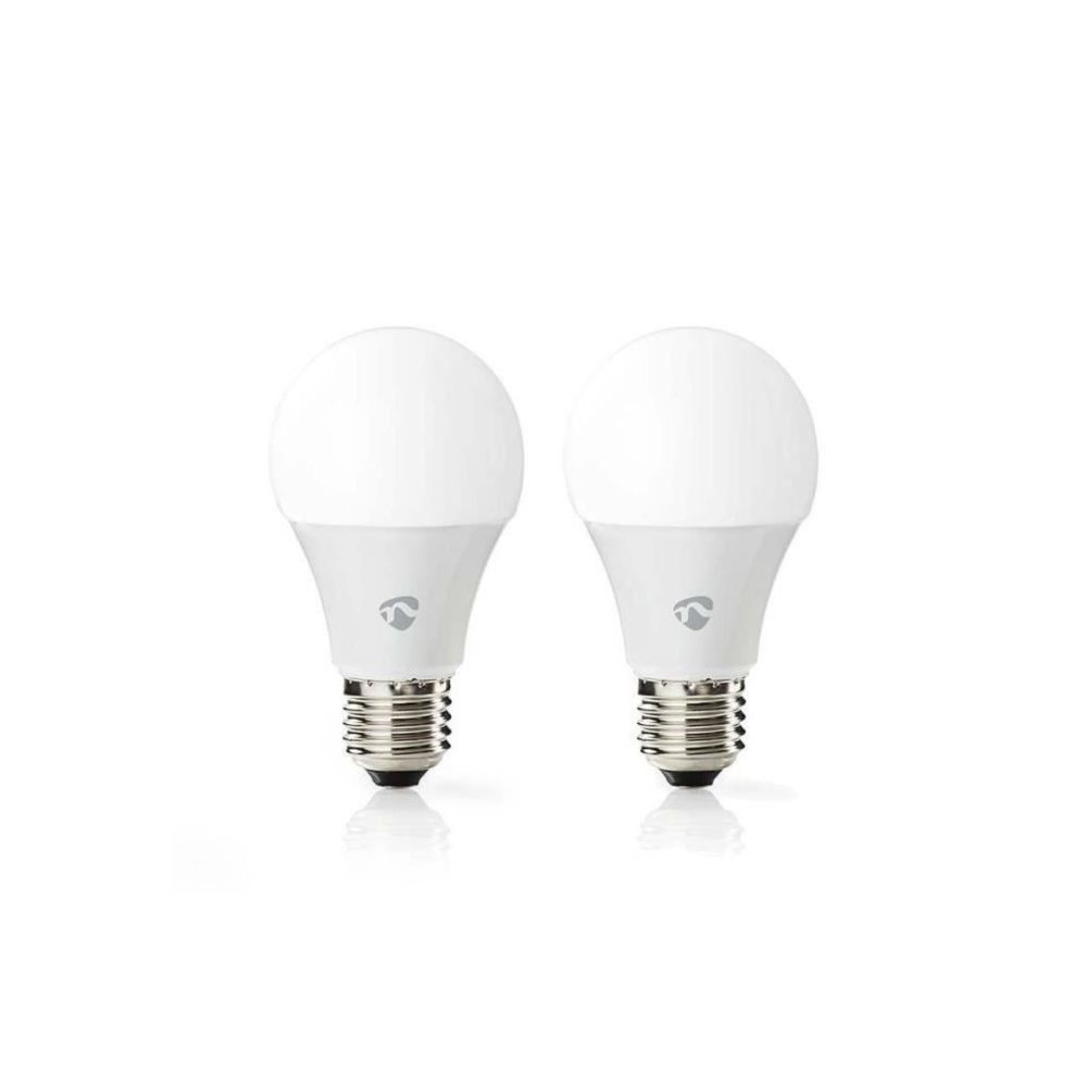 Nedis - NEDIS Lot de 2 ampoules LED intelligentes WiFi - Pleine couleur et blanc chaud - E27 - Ampoules LED