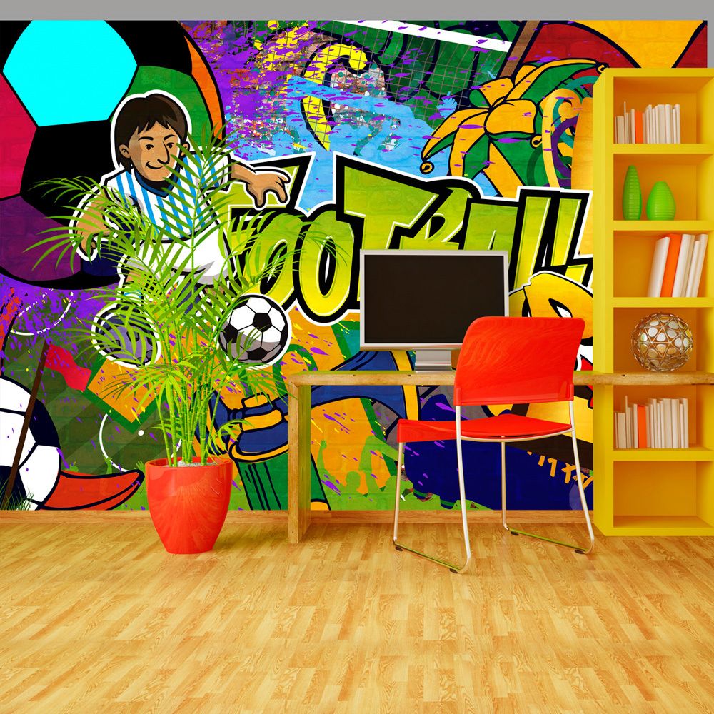 Bimago - Papier peint - Football Cup - Décoration, image, art | Hobby | Sport | - Papier peint