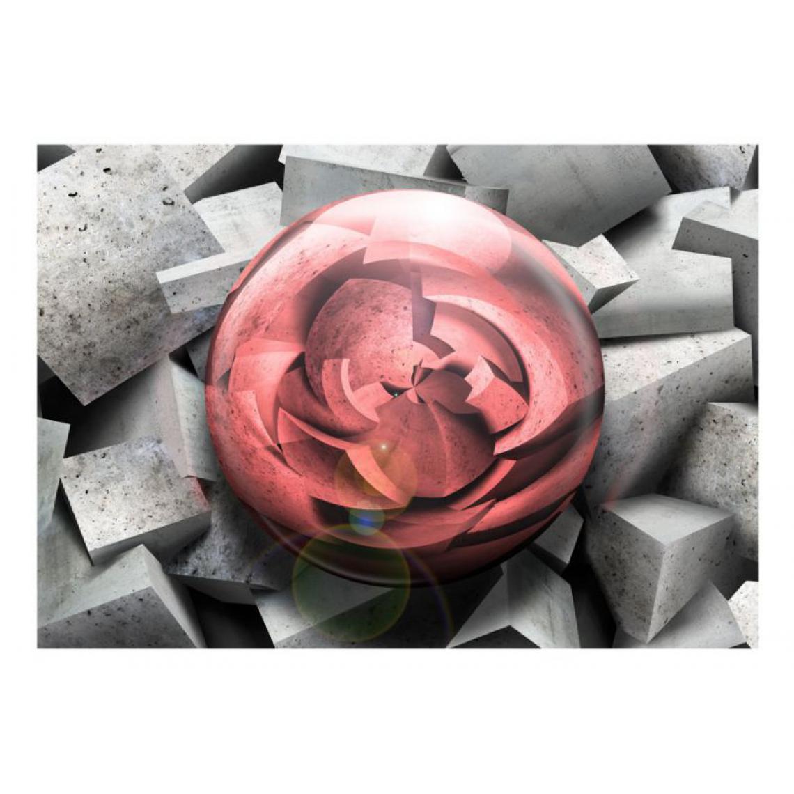 Artgeist - Papier peint - Rose de pierre .Taille : 300x210 - Papier peint
