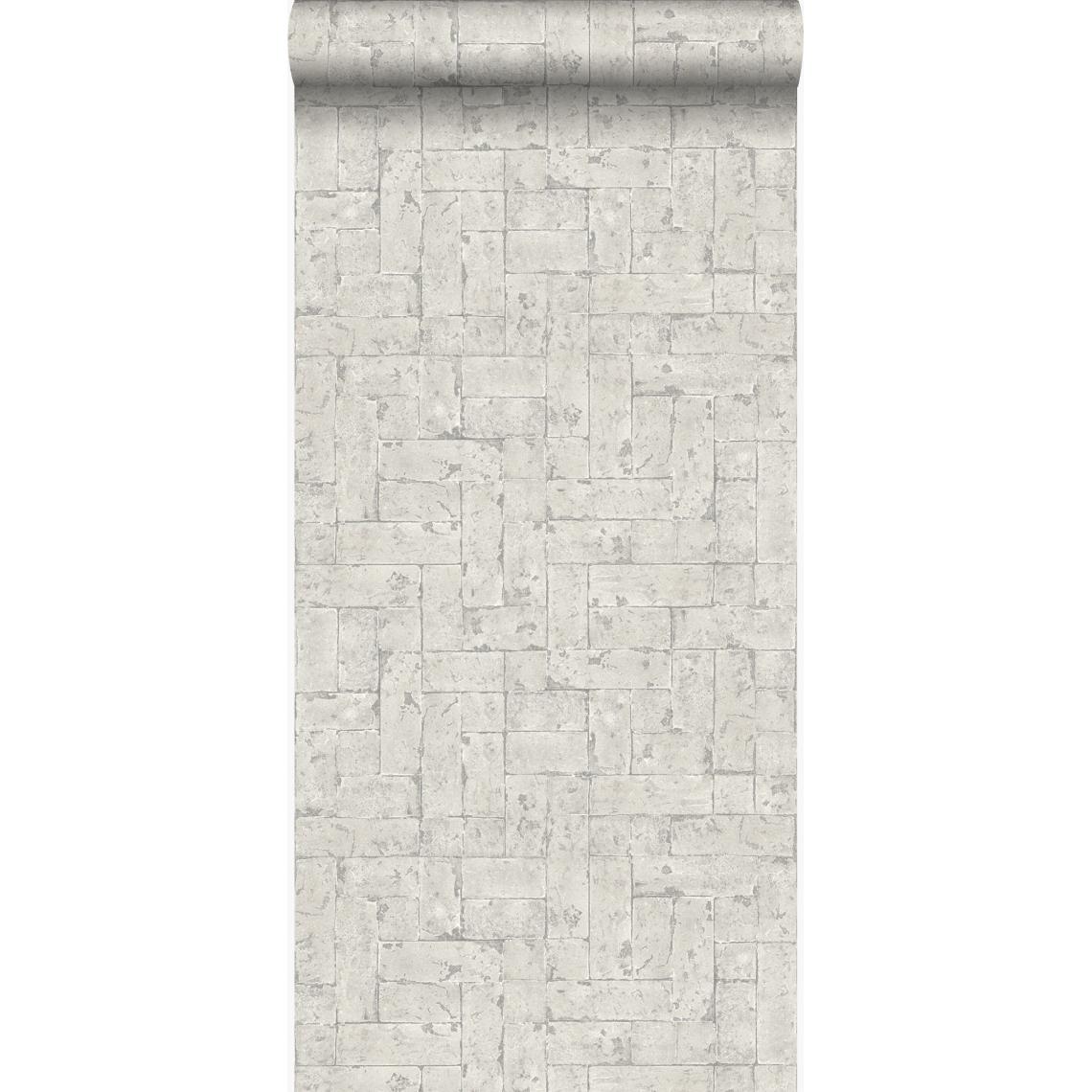 Origin - Origin papier peint brique cervine - 347569 - 53 cm x 10.05 m - Papier peint