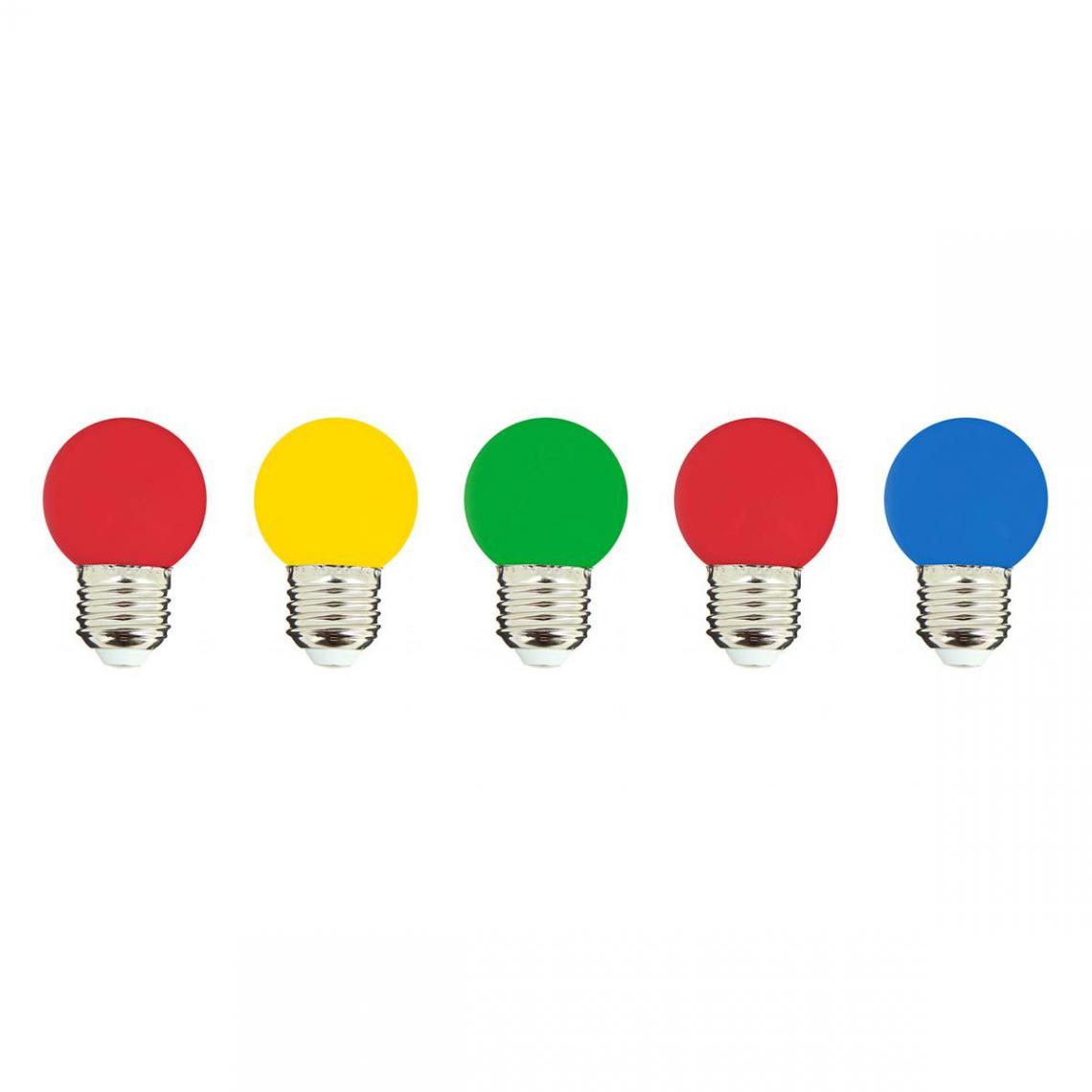 Lumisky - Lot de 5 ampoules compatible guirlande PARTY BULB COLOR Multicolore Plastique E27 - Ampoules LED