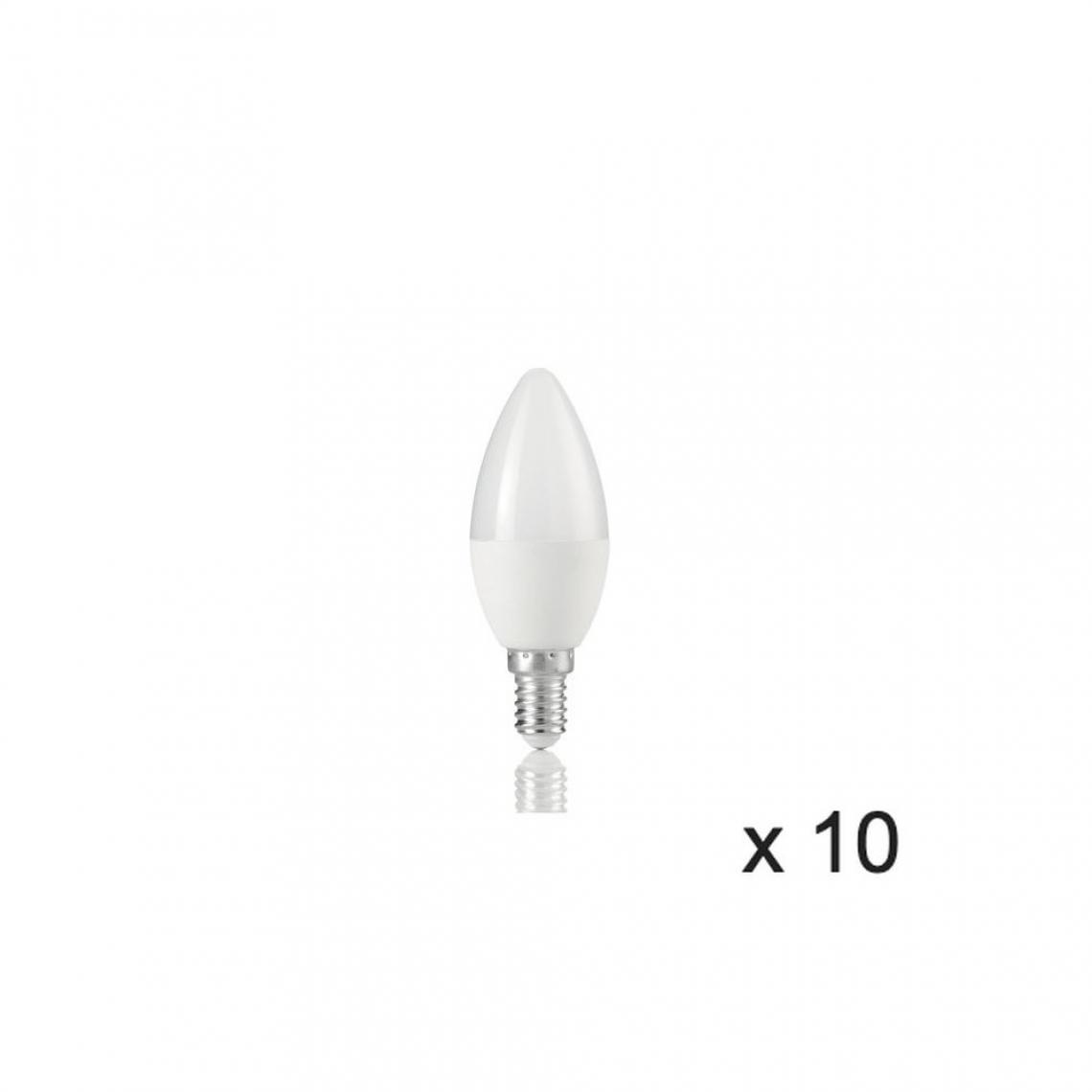 Ideal Lux - Ampoule (x10) 7W E14 Blanc D3,5 151748 - Ampoules LED