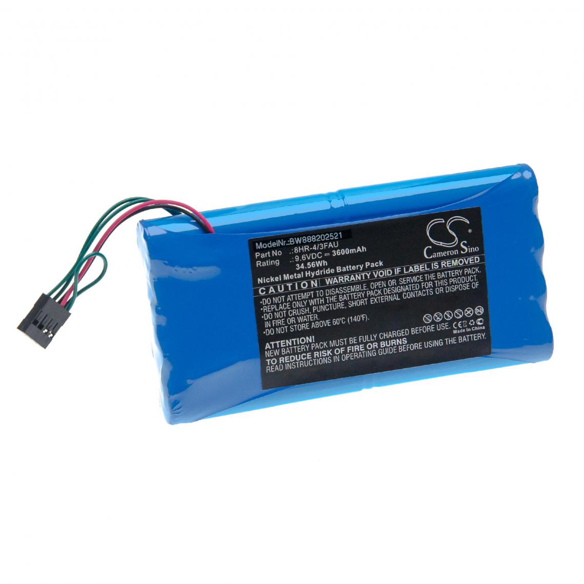 Vhbw - vhbw Batterie compatible avec JDSU Tester ANT-5 outil de mesure (3600mAh, 9,6V, NiMH) - Piles rechargeables