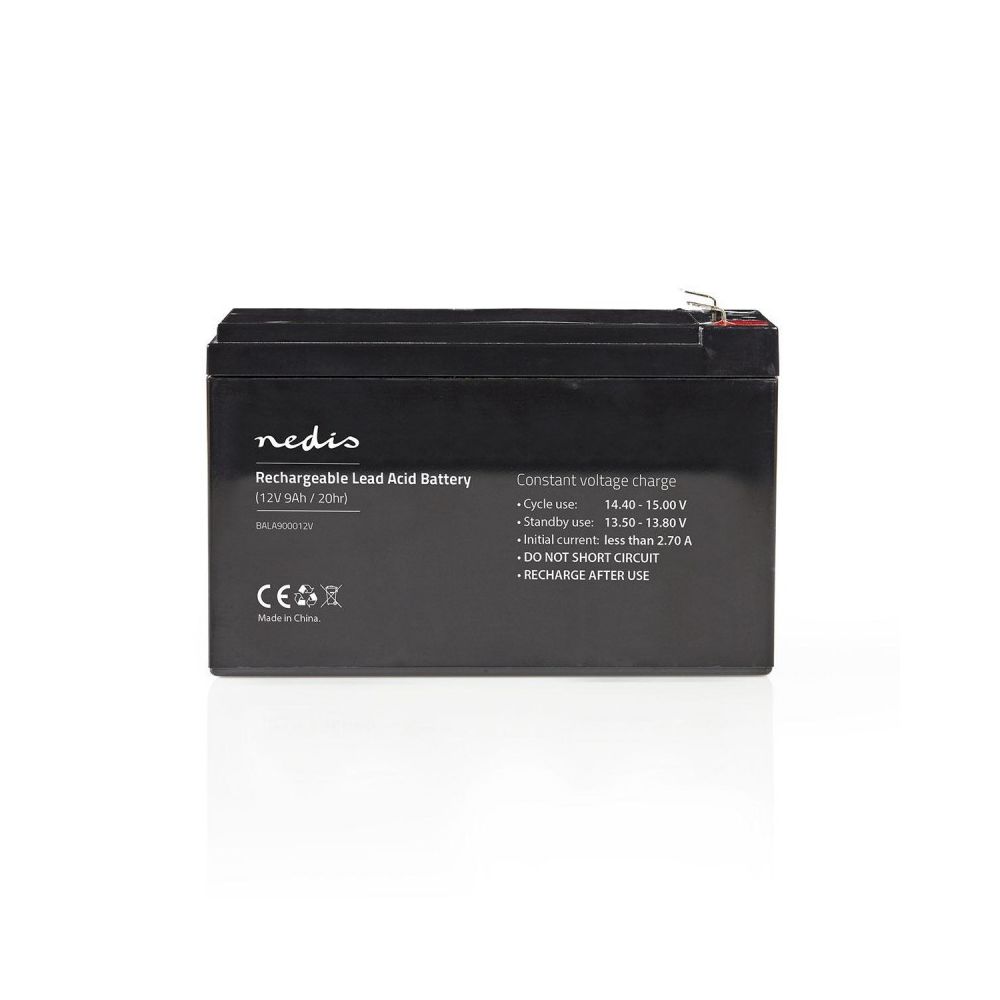 Nedis - NEDIS Batterie au Plomb-acide 12V 9000 mAh 150 x 65 x 95 mm - Piles rechargeables