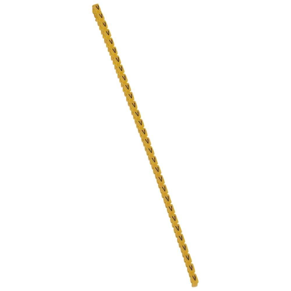 Legrand - repère pour fil de 1.5 à 2.5 mm2 - lettre v - couleur jaune - legrand cab 3 - Accessoires de câblage