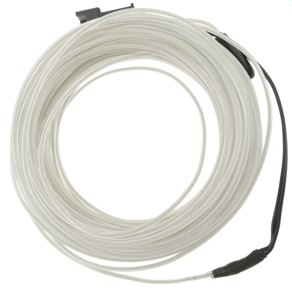 Bematik - 1.3mm câble électroluminescent blanc 5m câble spiralé avec batterie - Fils et câbles électriques