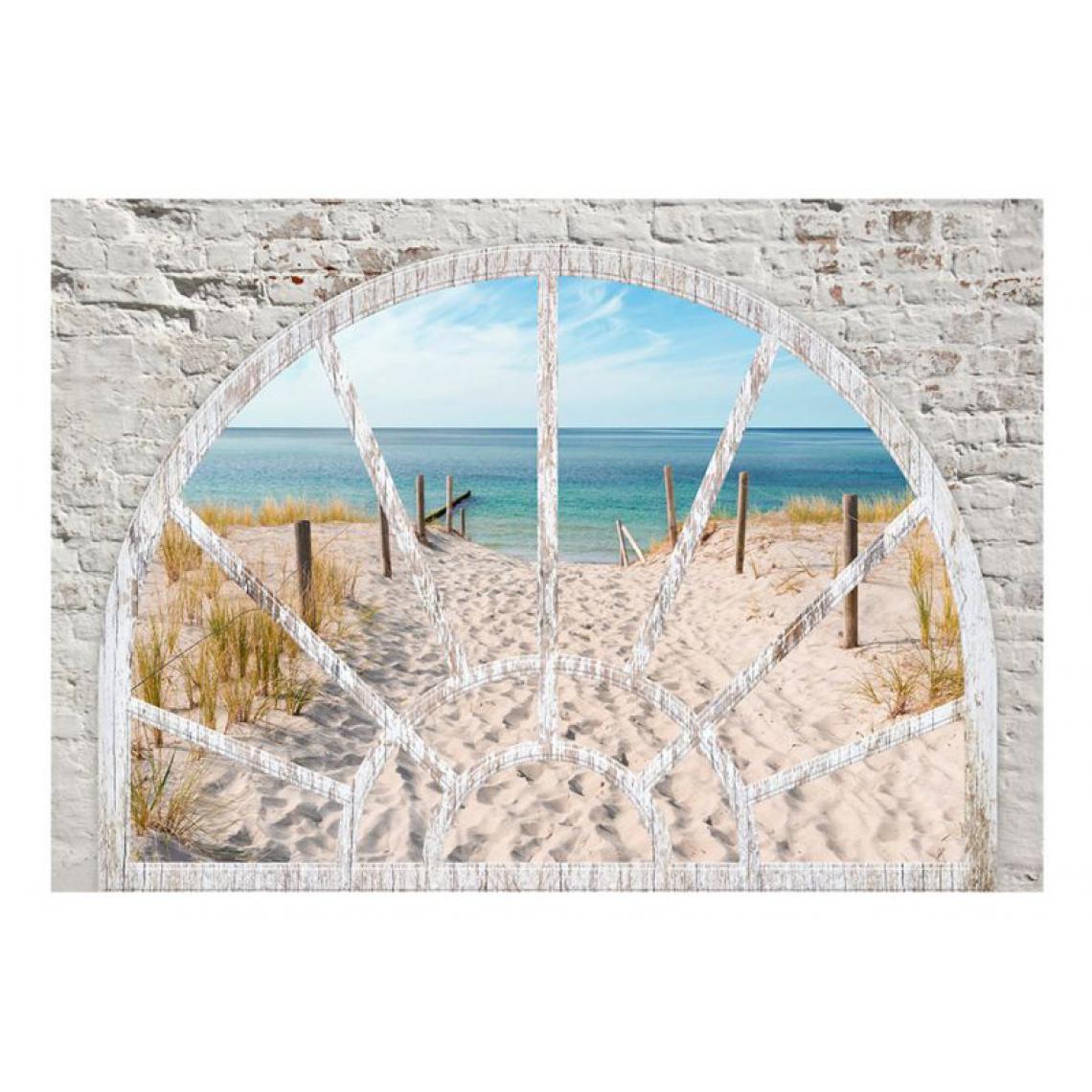 Artgeist - Papier peint - Window View - Beach .Taille : 150x105 - Papier peint
