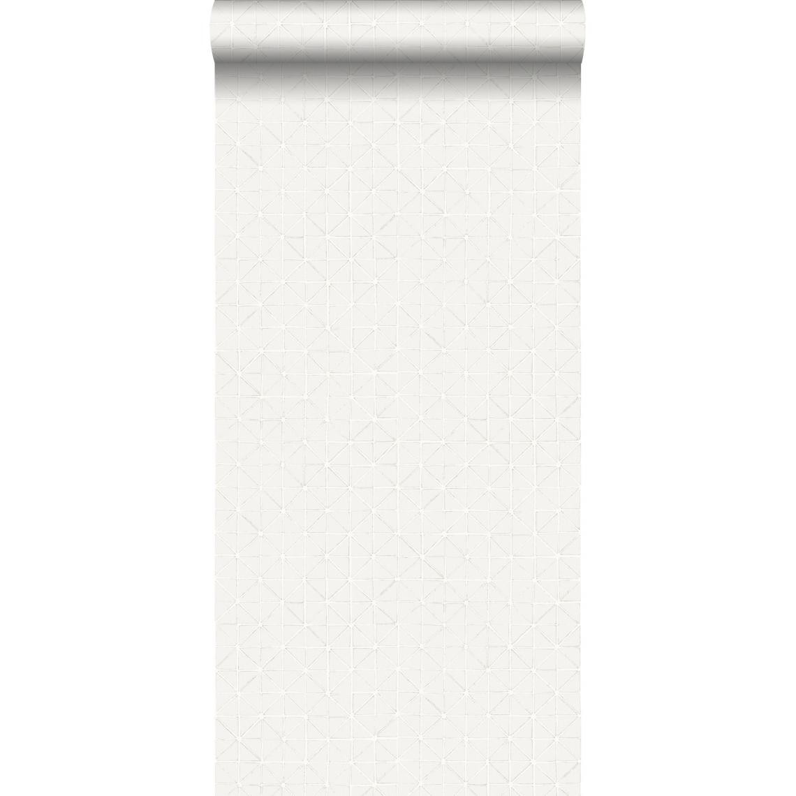 ESTAhome - ESTAhome papier peint formes géométriques gris clair - 148346 - 53 cm x 10,05 m - Papier peint