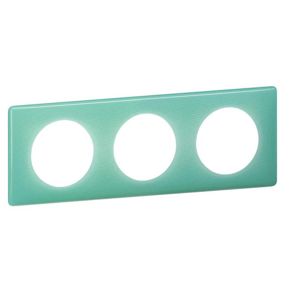Legrand - plaque legrand céliane 3 postes turquoise 50s - Interrupteurs et prises en saillie