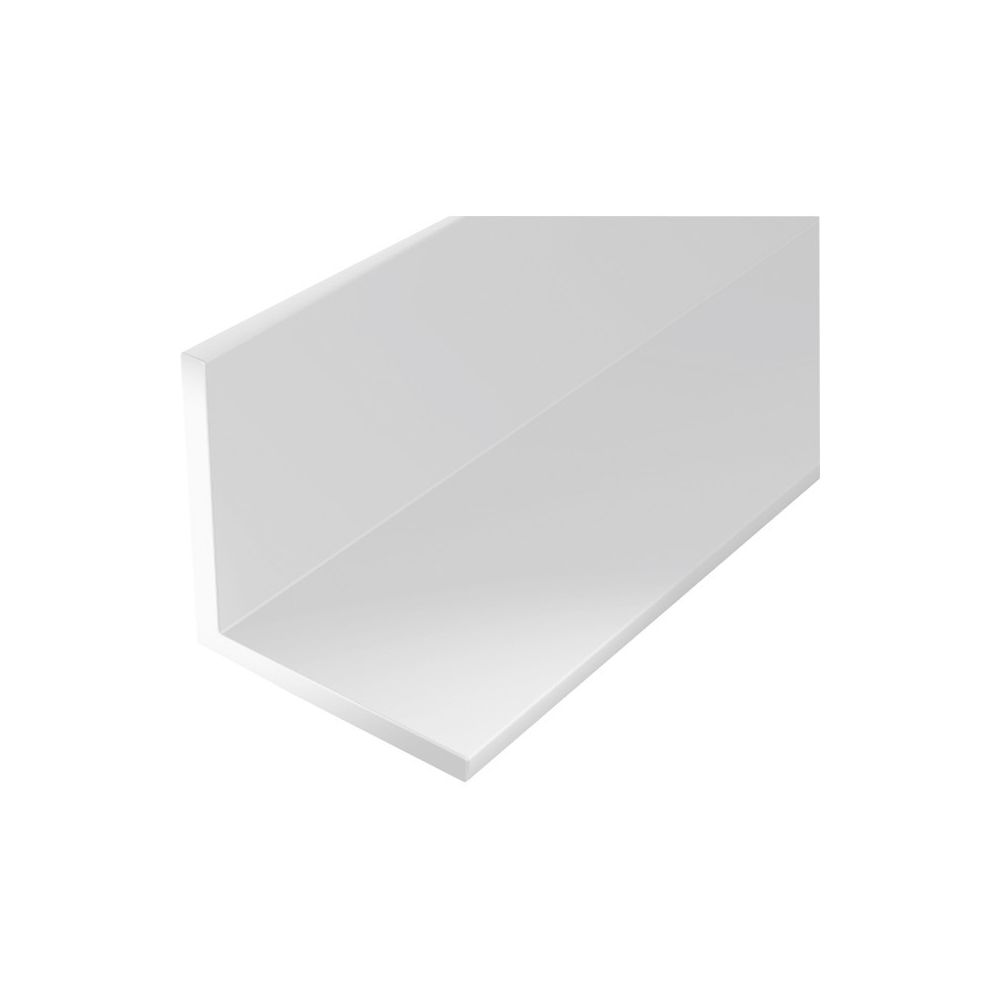 Gah Alberts - Profilé angle plastique 1000/15x15mm blanc - Profilé de finition pour carrelage