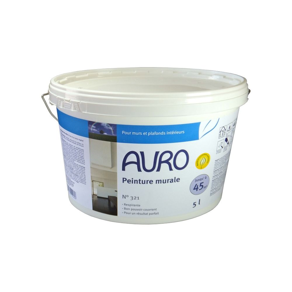 Auro - Auro - Peinture Murale Intérieur 5 Litres (100% naturelle) - N° 321 - Peinture intérieure