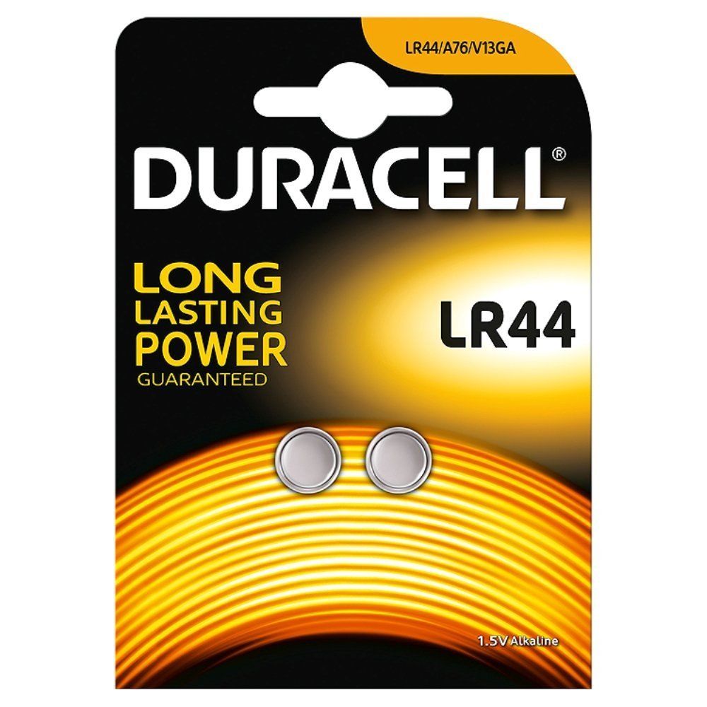 Camelion - Duracell Lot de 2 piles alcaline LR44 - Piles rechargeables