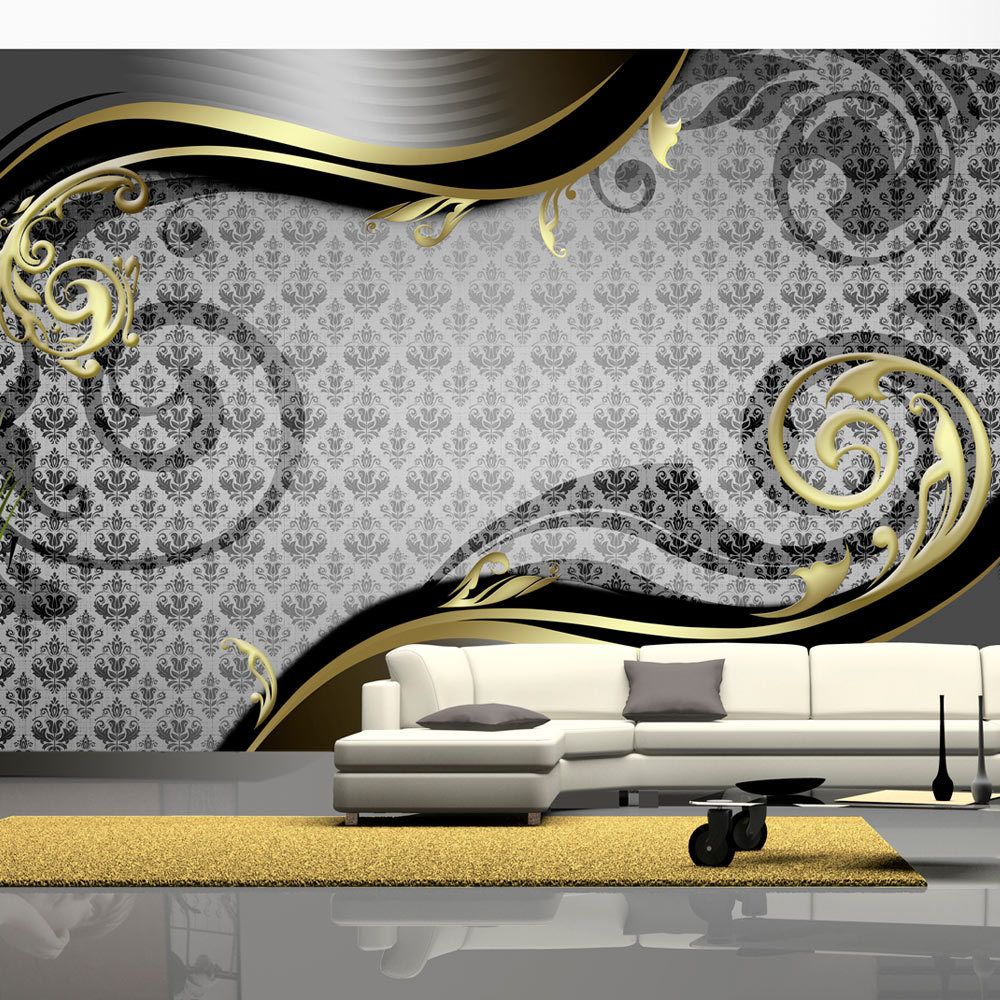 Bimago - Papier peint - Golden snail - Décoration, image, art | Fonds et Dessins | Ornements | - Papier peint