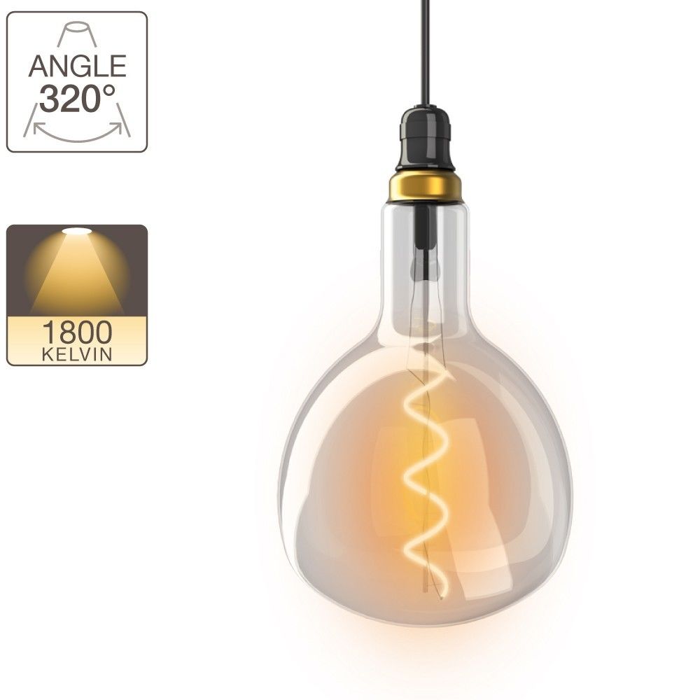 Xanlite - Ampoule LED fiole - culot E27 - vintage torsade - Ampoules LED