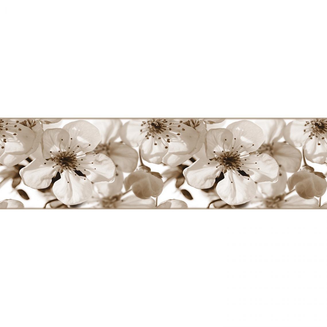 Ag Art - Frise auto-collante Fleur de pommier - 1 rouleau de 14 cm x 500 cm - Frise murale