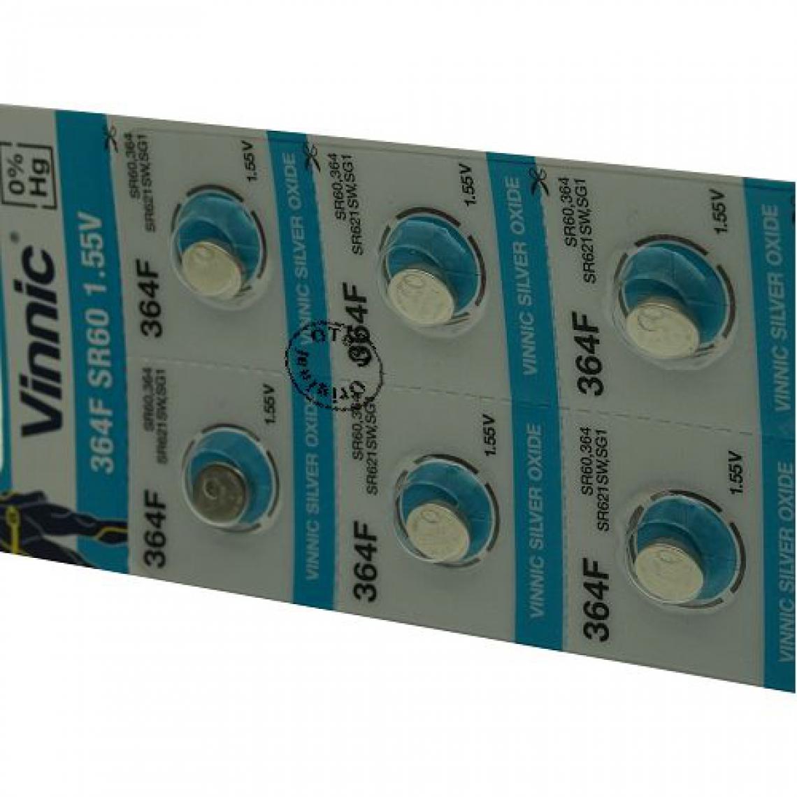 Otech - Pack de 10 piles Vinnic pour DURACELL D364 - Piles rechargeables