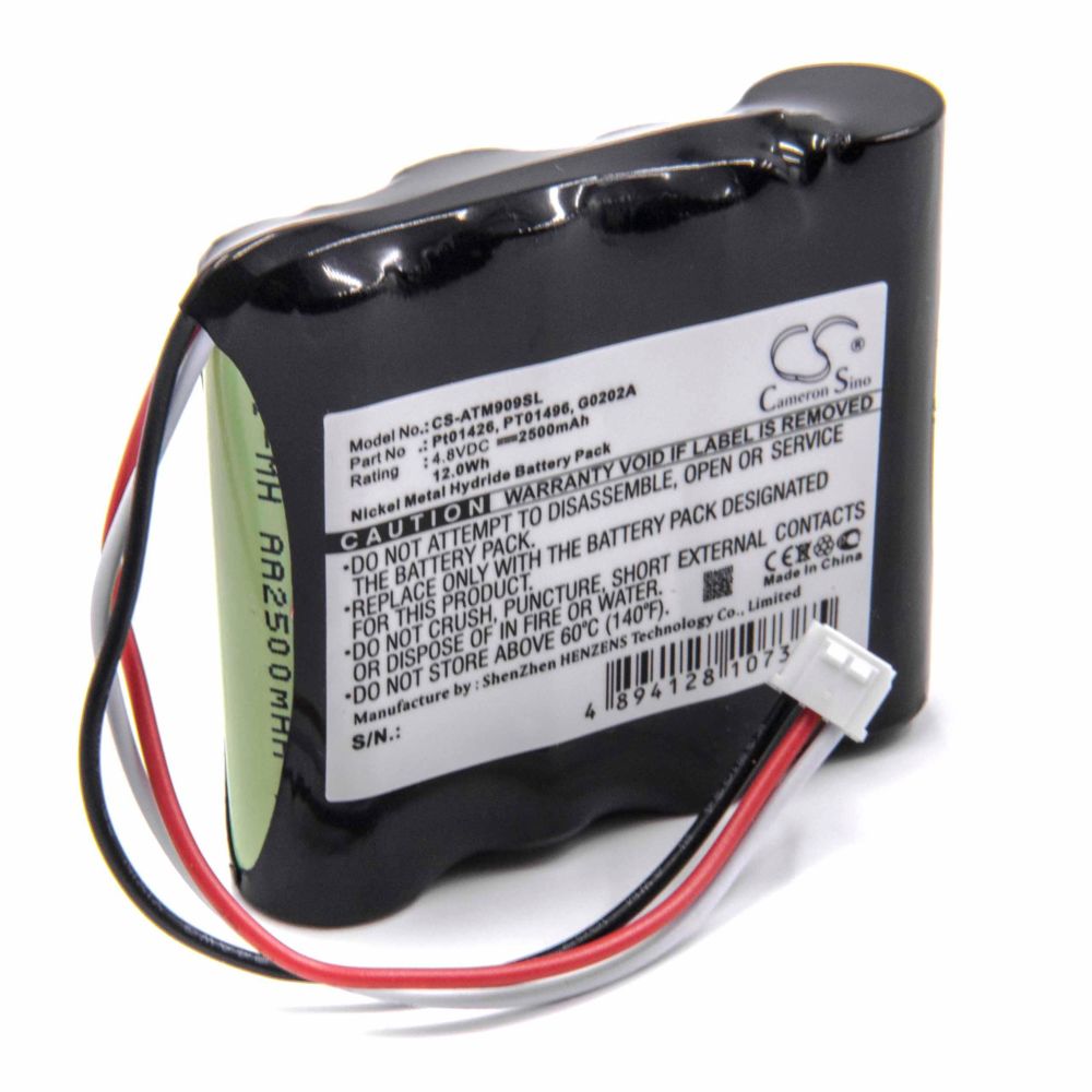 Vhbw - vhbw NiMH Batterie 2500mAh(4.8V)pour OTDR appareil de mesure pour fibres optiques Anritsu909814B,909815B, MT9090,MT9090A comme PT01426,G0202A,PT01496. - Piles rechargeables