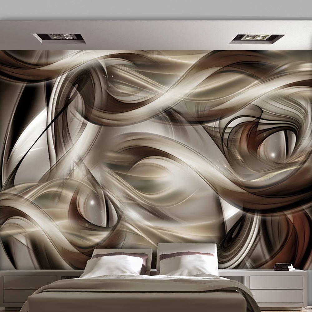 Bimago - Papier peint - Brown Revelry - Décoration, image, art | Abstractions | Moderne | - Papier peint