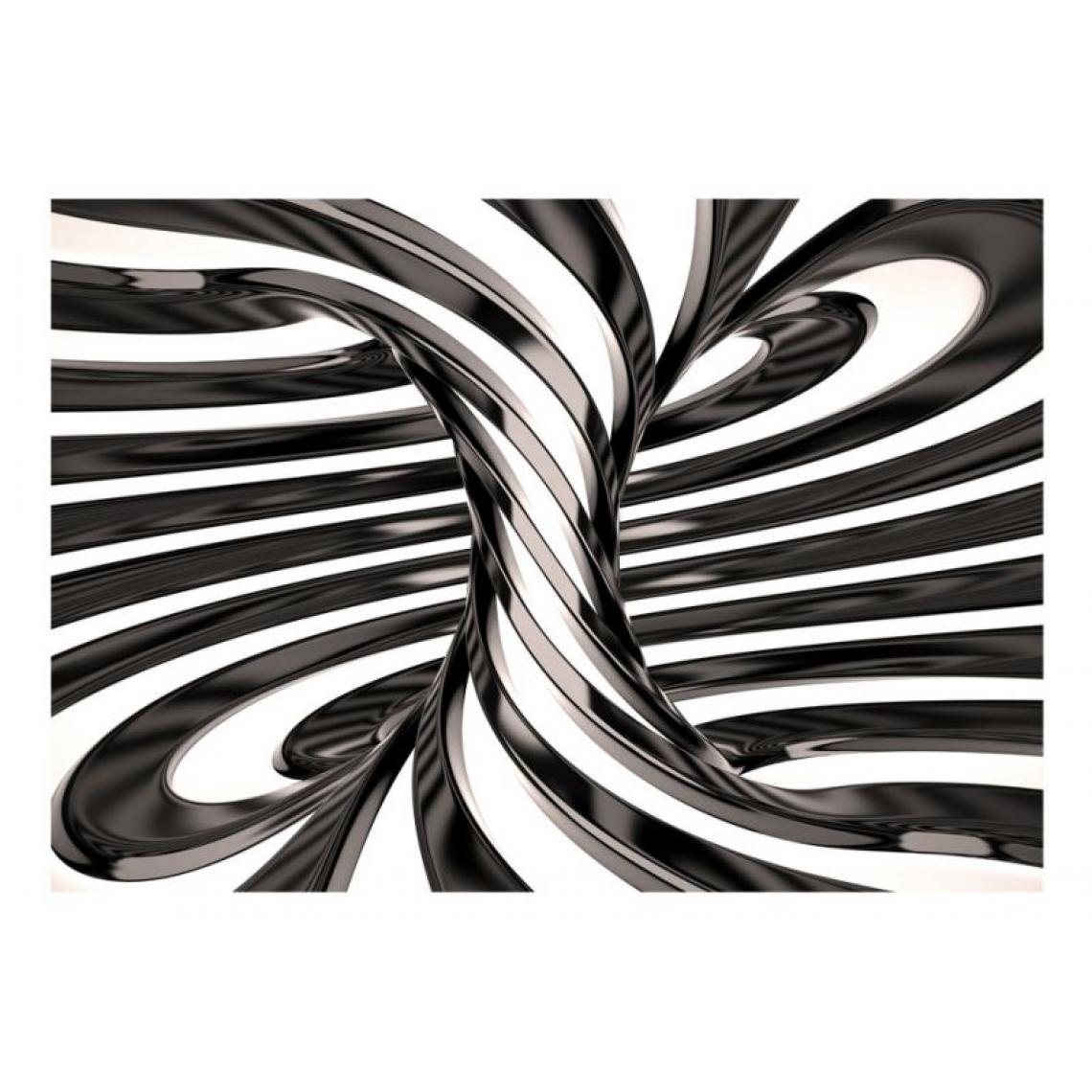 Artgeist - Papier peint - Black and white swirl .Taille : 250x175 - Papier peint