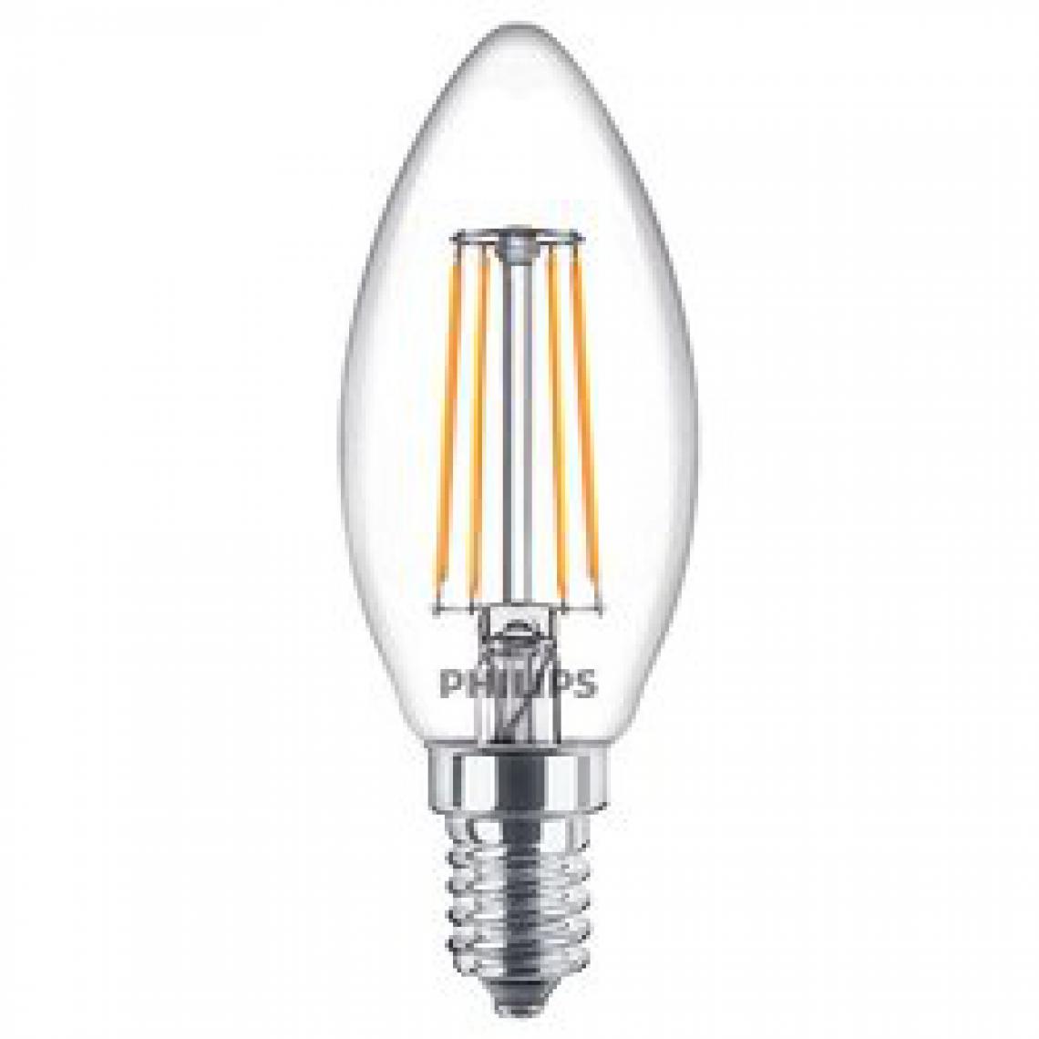 Philips - PHILIPS LED Classic 40W Flamme E14 Blanc Chaud Non Dimmable - Ampoules LED