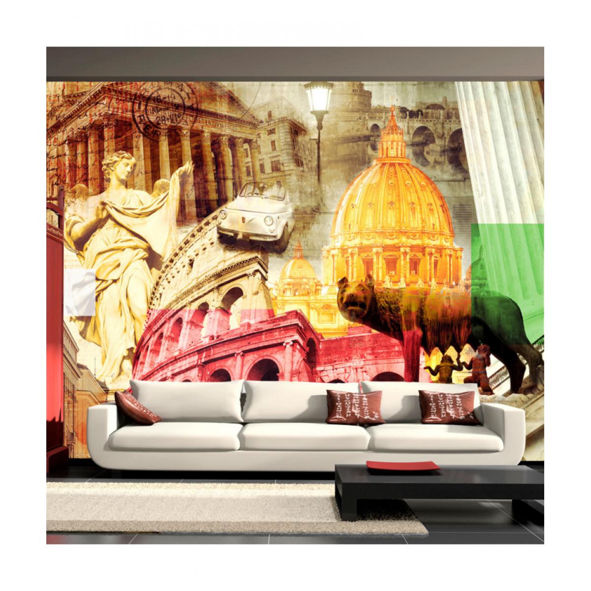 Artgeist - Papier peint - Rome - collage 100x70 - Papier peint