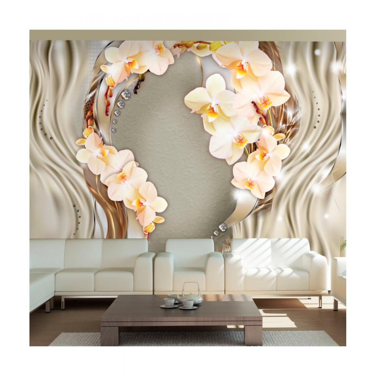 Artgeist - Papier peint - Wreath of orchids 100x70 - Papier peint