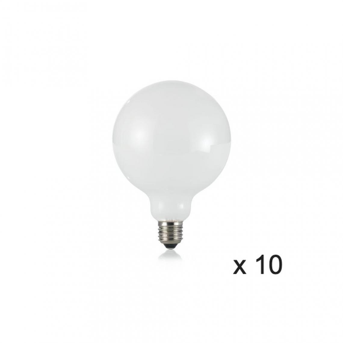 Ideal Lux - Ampoule (x10) 8W E27 Blanc D12,5 253435 - Ampoules LED