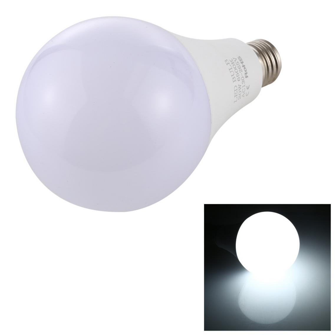 Wewoo - 20W 1800LM LED ampoule à économie d'énergie lumière blanche 6000-6500K AC 85-265V - Ampoules LED