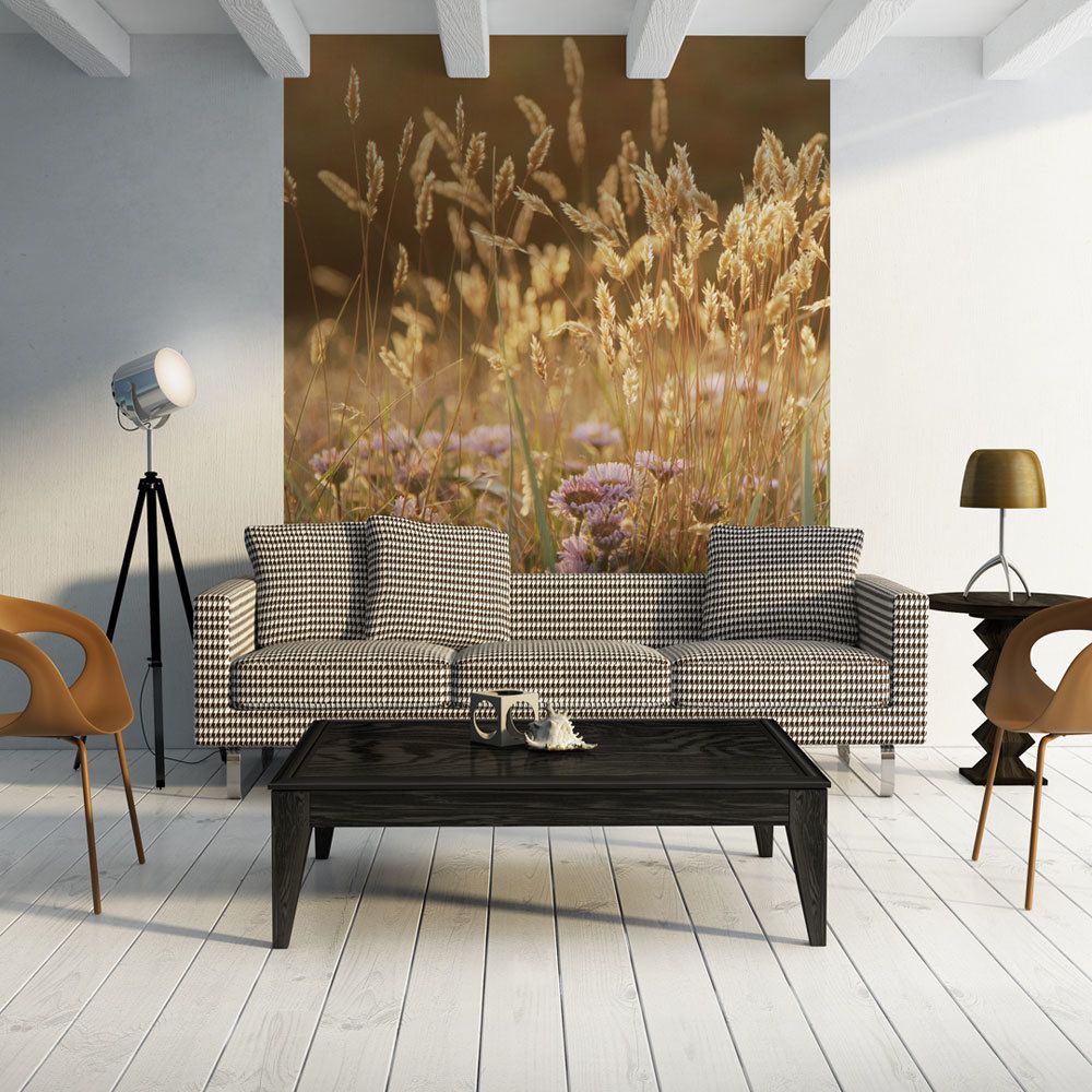 Bimago - Papier peint - Awakening ceral field - Décoration, image, art | Fleurs | Prairie | - Papier peint