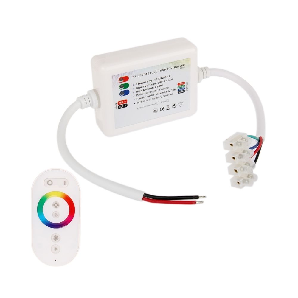Wewoo - Pour RGB LED Strip Light blanc Dôme Style Rainbow Touch Panel Télécommande sans fil Gradateur - Ampoules LED