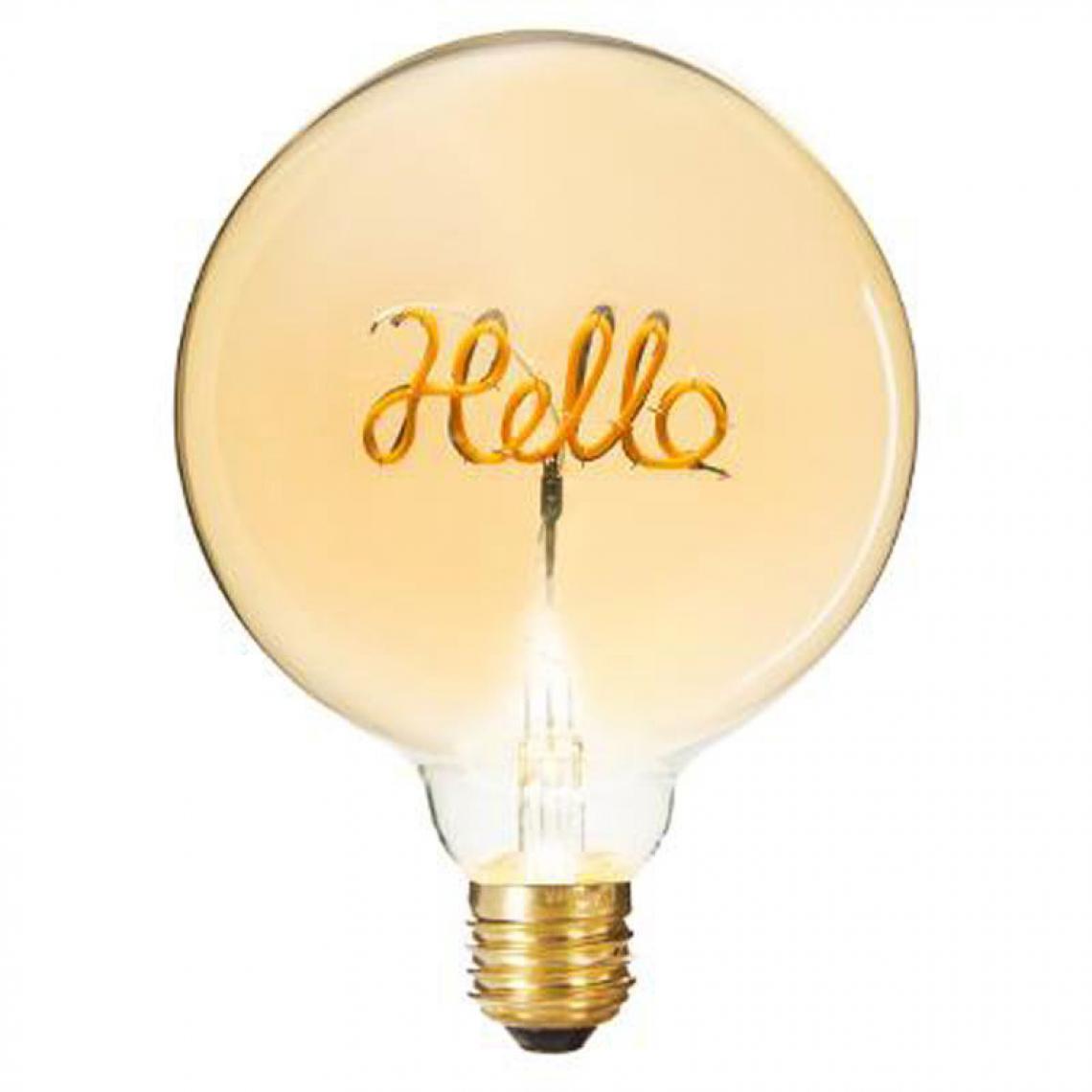 Pp No Name - Ampoule Décorative à Filament Hello 17cm Ambre - Ampoules LED