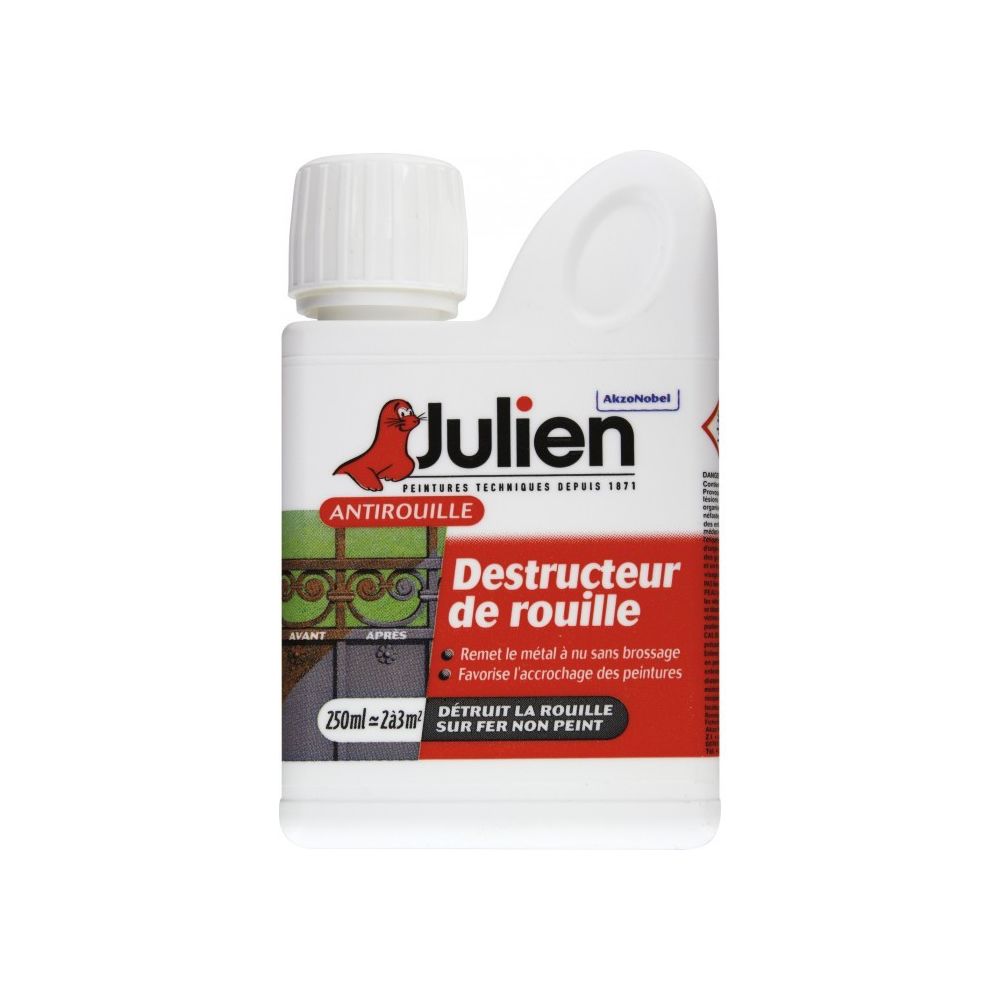 Julien - Destructeur de rouille - 250 ml - JULIEN - Produit préparation avant pose