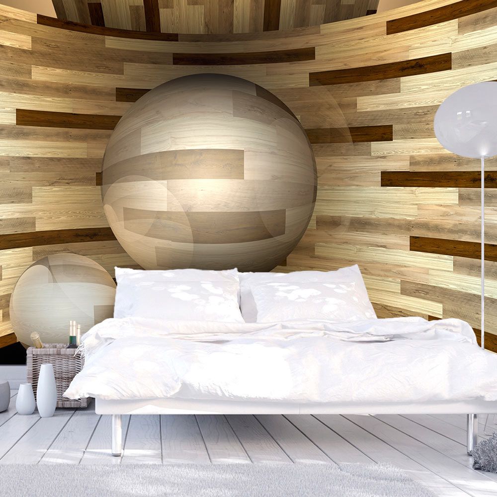 Bimago - Papier peint - Orbite de bois - Décoration, image, art | 3D et Perspective | - Papier peint