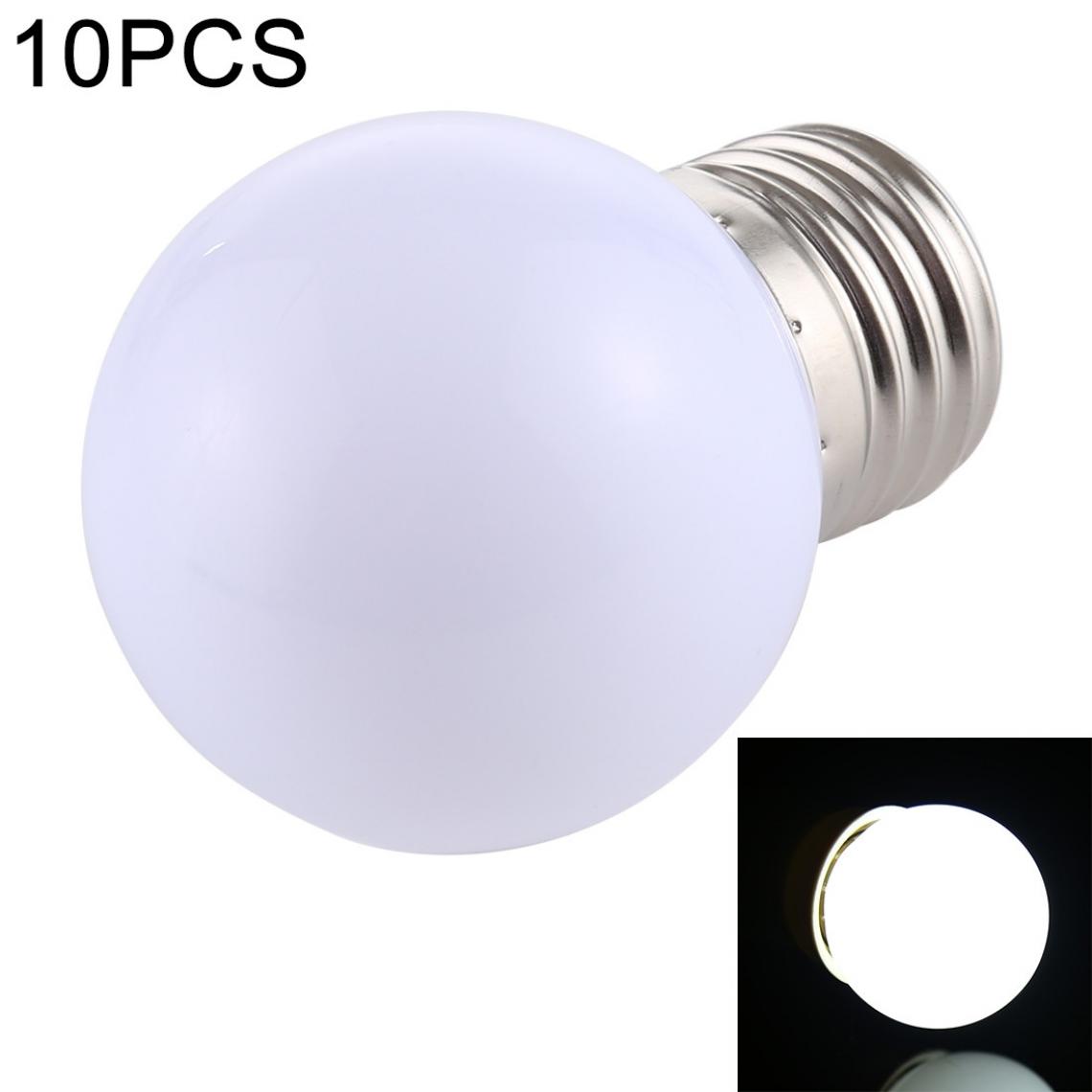 Wewoo - 10 PCS 2W E27 2835 SMD ampoules LED décoration de la maisonDC 24V lumière blanche - Ampoules LED