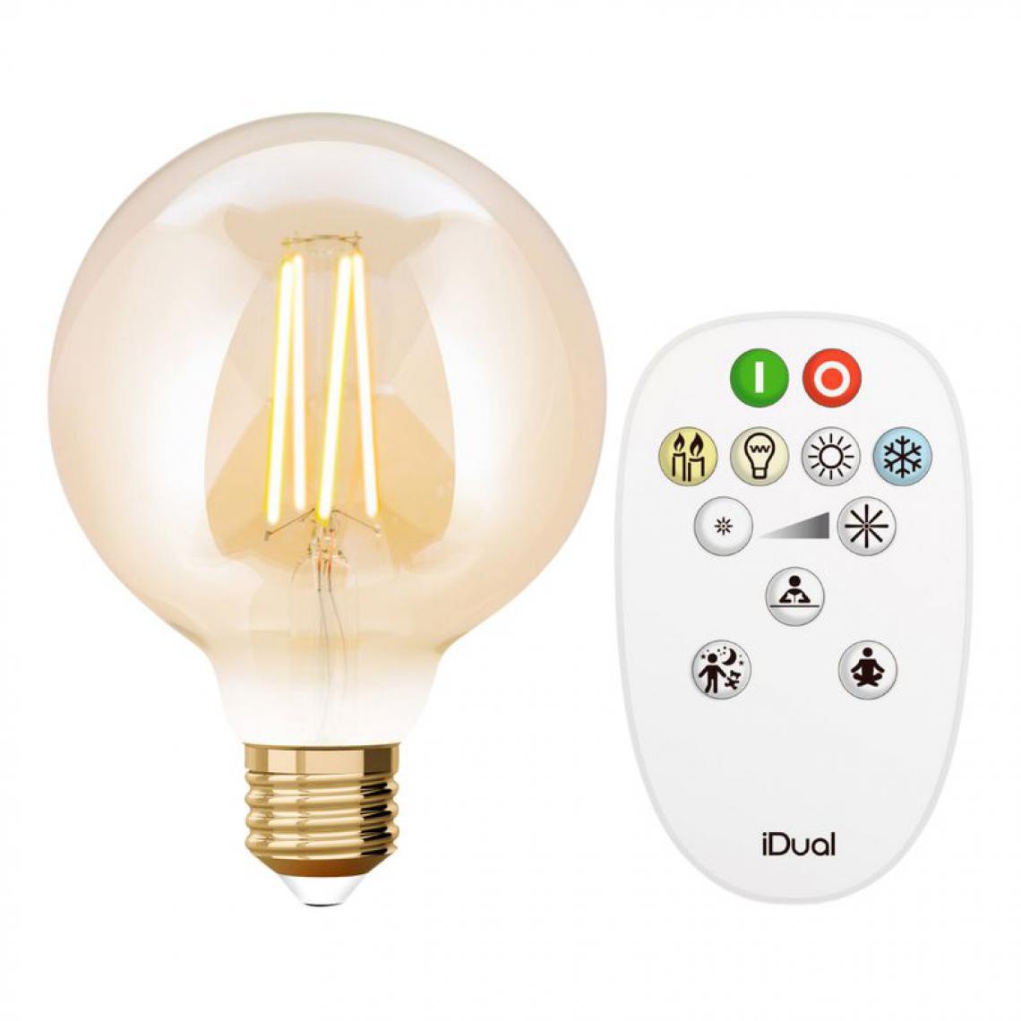 But - Kit Ampoule LED globe G95 E27 iDual Ambre - Ampoules LED