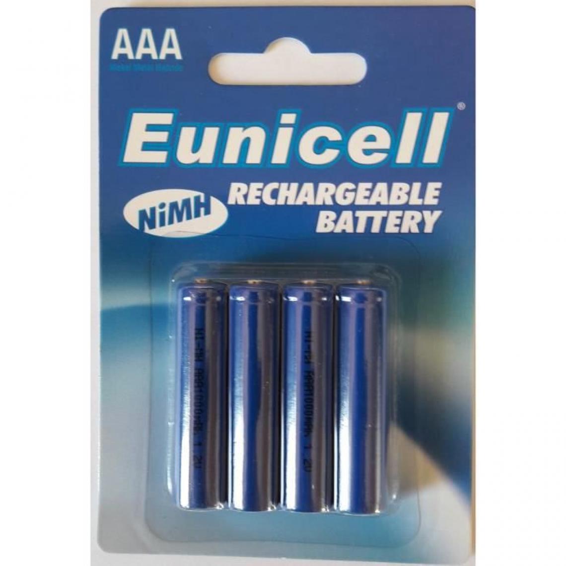 Eunicell - 4 piles rechargeables AAA-L - Piles rechargeables